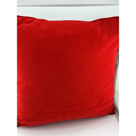 Vintage Lillian Vernon Home For The Holidays Christmas Wool Needlepoint Pillow - Picture 2 of 7